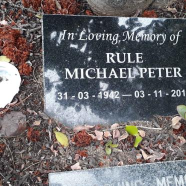 RULE Michael Peter 1942-2013