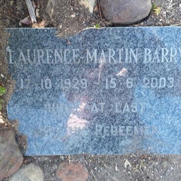 BARRY Laurence Martin 1929-2003