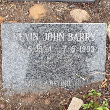 BARRY Kevin John 1924-1993