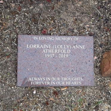 ATHERFOLD Lorraine Anne 1937-2019