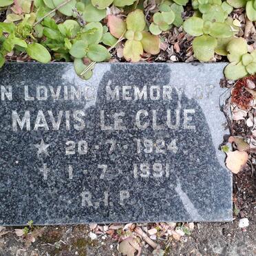 CLUE Mavis, le 1924-1991