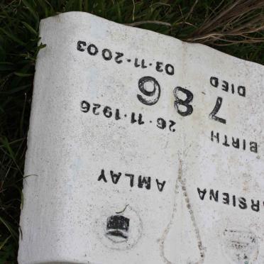 AMLAY Marsiena 1926-2003