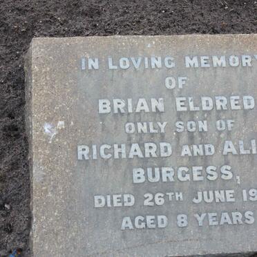 BURGESS Brian Eldred -1951