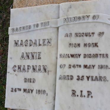 CHAPMAN Magdalen Annie -1919