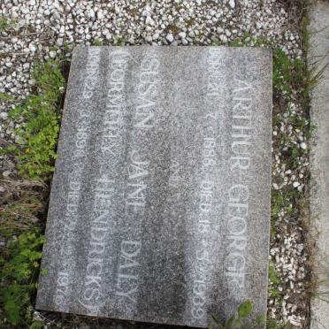 DALY Arthur George 1888-1939 &amp; Susan Jane HENDRICKS 1898-1976