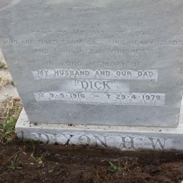 DIXON H.W. 1916-1979