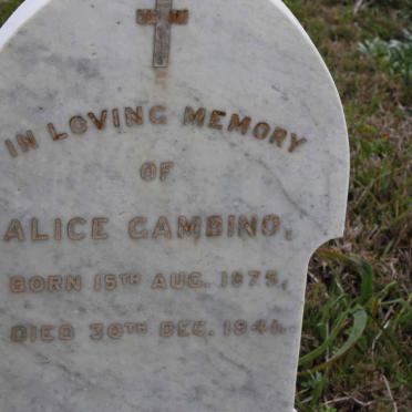 GAMBINO Alice  1875-1941
