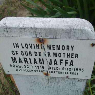 JAFFA Mariam 1916-1995