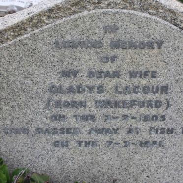 LACOUR Gladys nee WAKEFORD 1905-1961