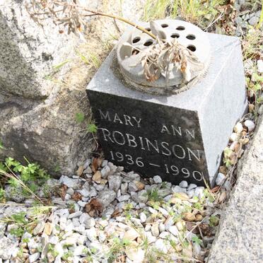 ROBINSON Mary Ann 1936-1990