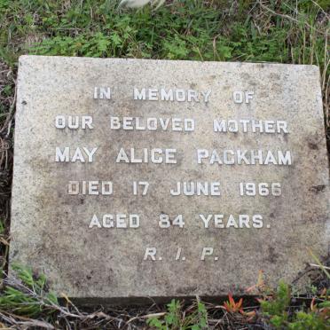 PACKHAM May Alice  -1966