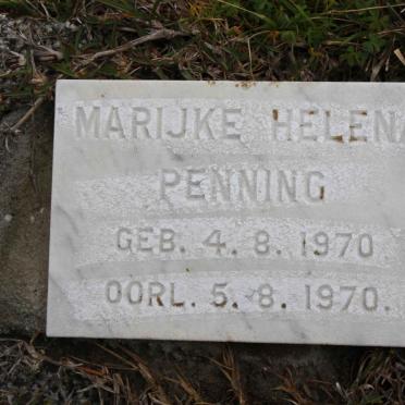 PENNING Marijke Helena 1970-1970