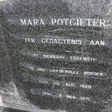 POTGIETER Mara 1920-1971