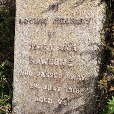 RAWBONE Mary Ann -1918