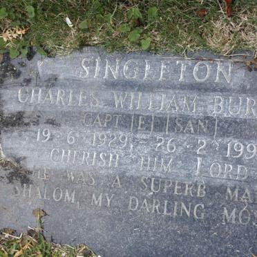 SINGLETON Charles William Burton 1929-1990