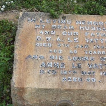 VATTE C.W.A., le -1943 &amp; Anne -1950