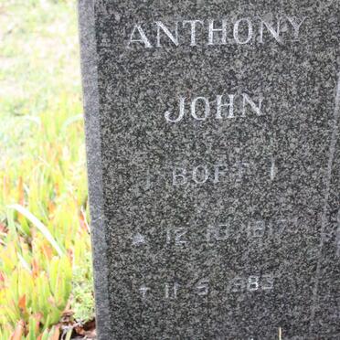 WELGEMOED Anthony John 1917-1983