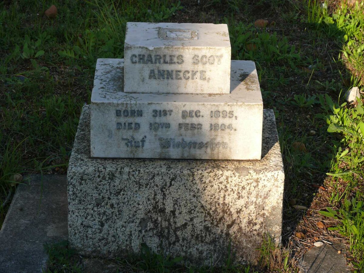 ANNECKE Charles Scot 1895-1904