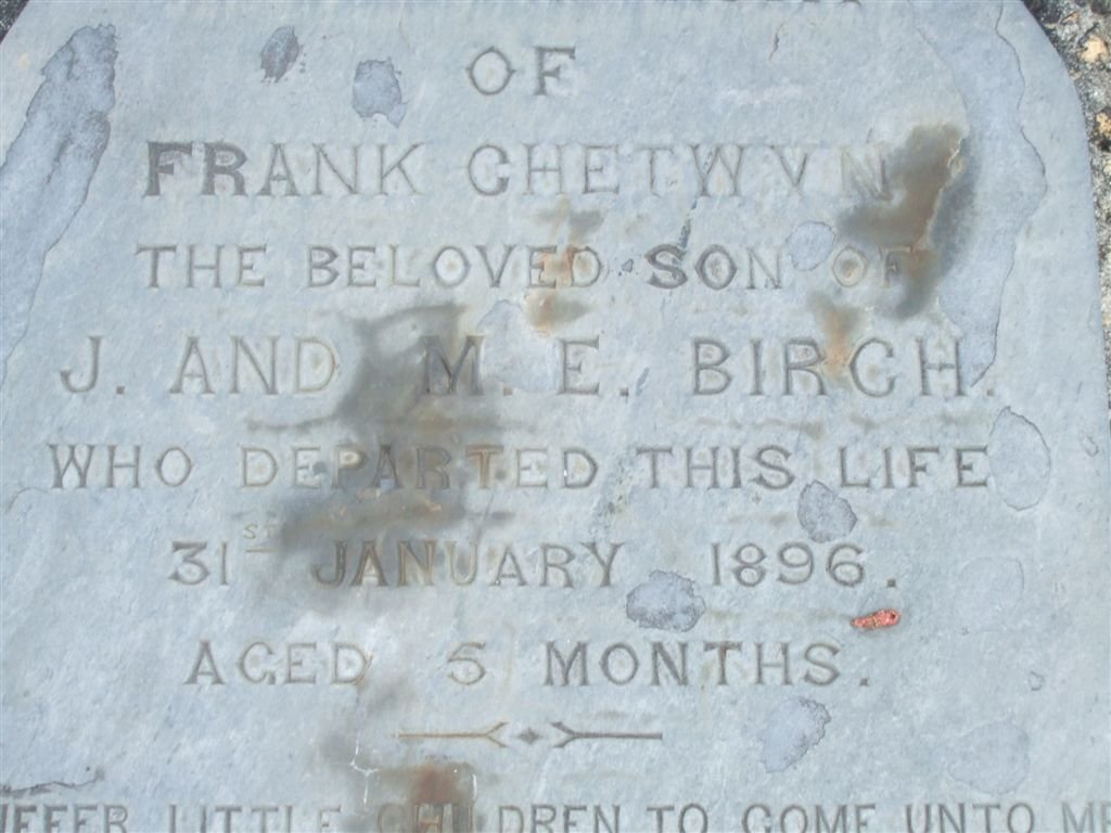 BIRCH  Frank Chetwyn -1896