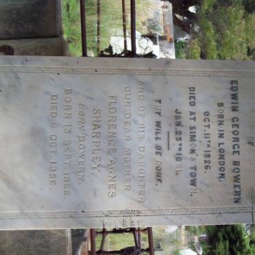 BOWERN Edwin George 1826-1881 :: SHARPLEY Florence Agnes nee BOWERN 1866-1956