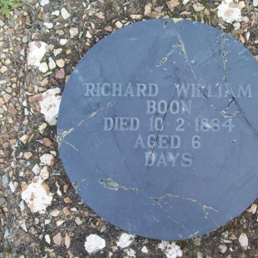 BOON Richard William -1884