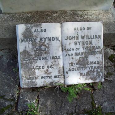 BYNON Thomas Brunyee -1891 :: BYNON Thomas -1904 :: BYNON Queenie -1909 :: BYNON Mary -1932 :: BYNON John William -1946
