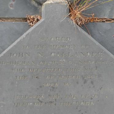 CALLANDER John N. -1864