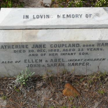COUPLAND Catherine Jane nee HARPER -1882 ::  COUPLAND ? :: HARPER Ellen :: HARPER Abel