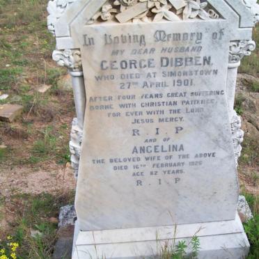 DIBBEN George -1901 &amp; Angelina -1926