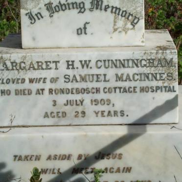 MACINNES Margaret H.W. nee CUNNINGHAM -1909