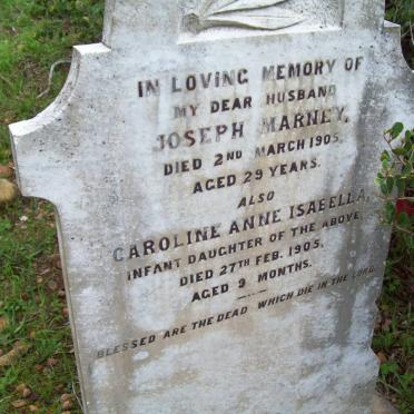 MARNEY Joseph -1905 :: MARNEY Caroline Anne Isabel -1905