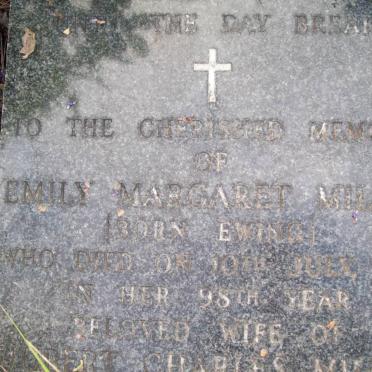 MILLER Emily Margaret nee EWING -1987