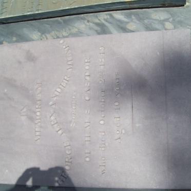 MUNRO George Alexander  -1849