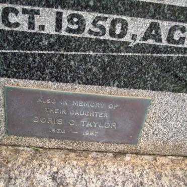 TAYLOR Doris C. 1900-1967