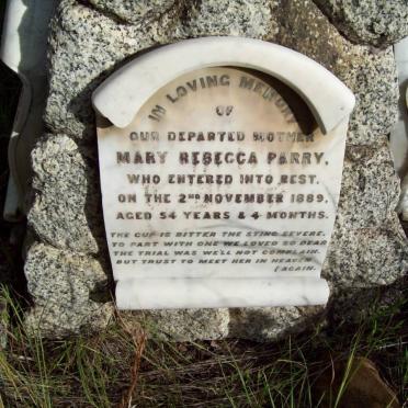 PARRY Mary Rebecca -1889