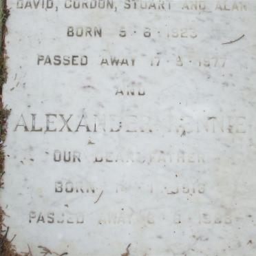 RENNIE Alexander 1916-1988