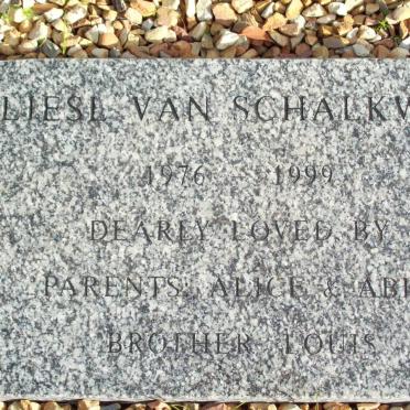 SCHALKWYK Liesl, van 1876-1999