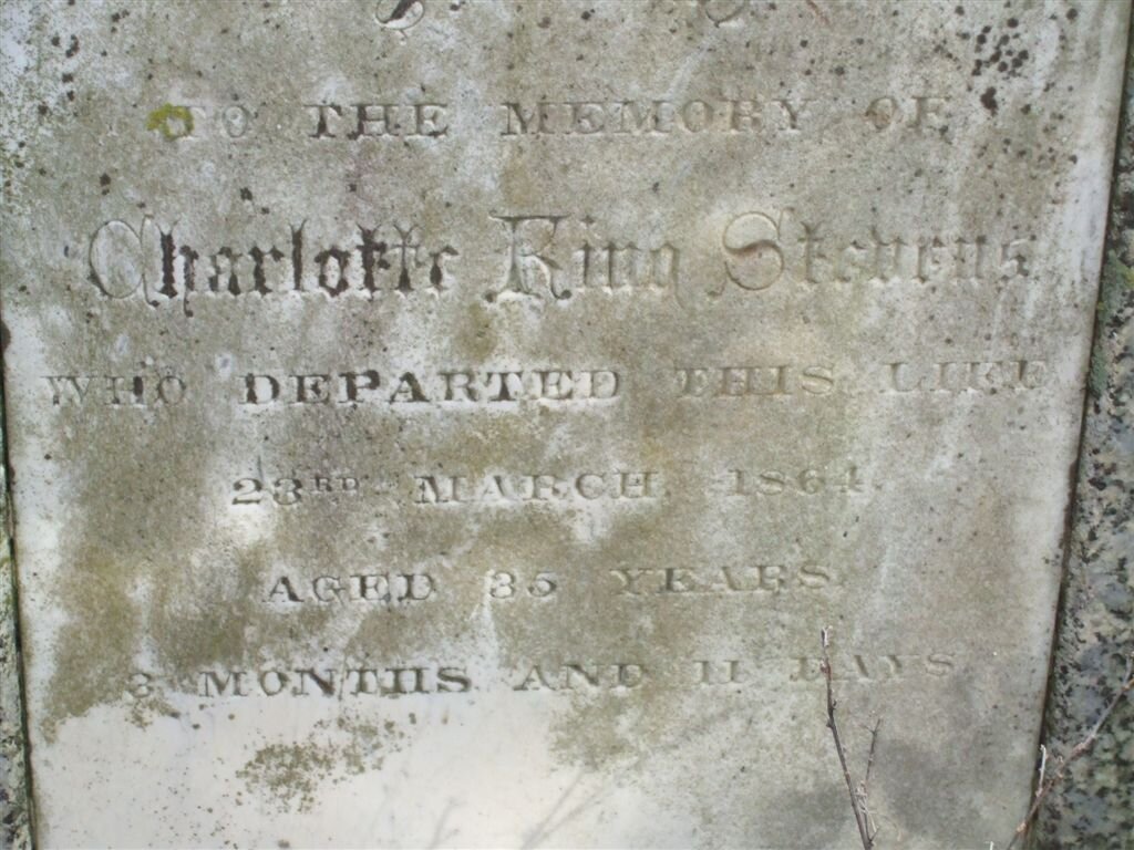 STEVENS Charlotte Rina -1864