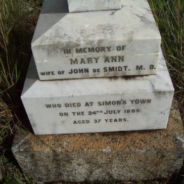 SMIDT Mary Ann, de -1885