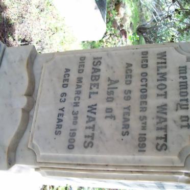 WATTS Wilmot -1891 &amp; Isabel -1900