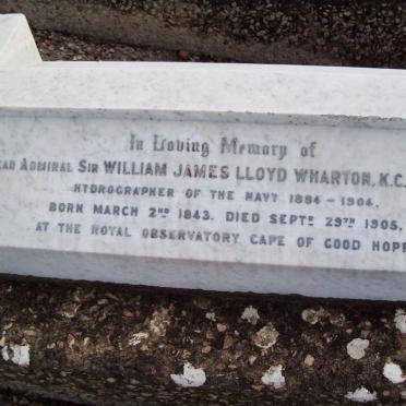 WHARTON William James Lloyd 1843-1905