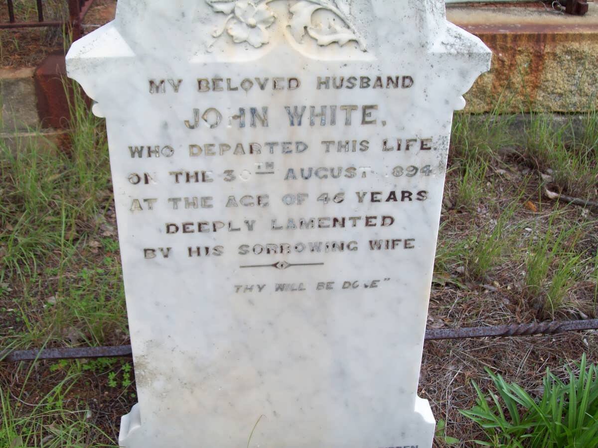 WHITE John -1894
