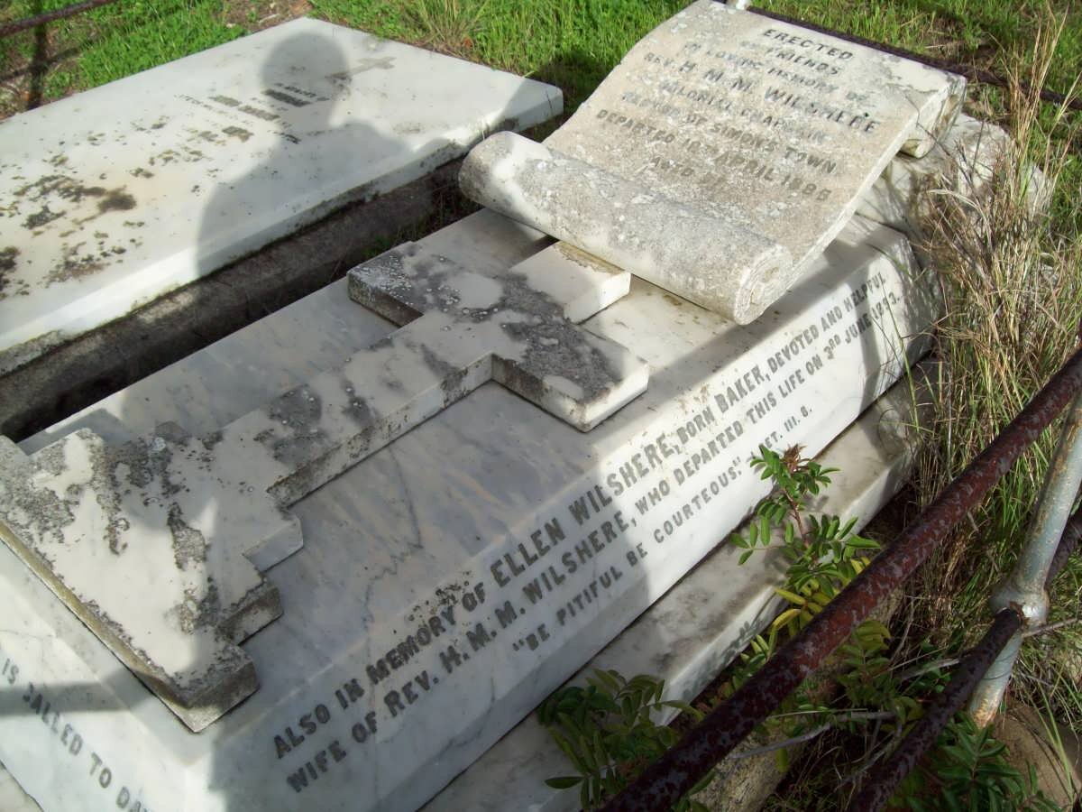 WILSHIRE H.M.M. -1885 &amp; Ellen BAKER -1893