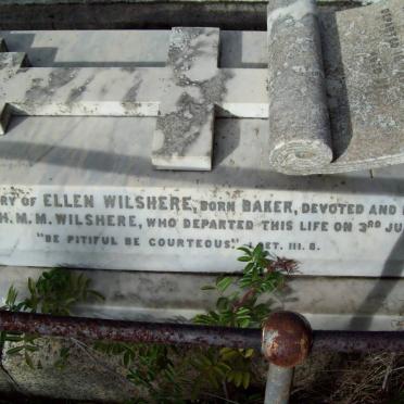 WILSHIRE H.M.M. -1885 &amp; Ellen BAKER -1893