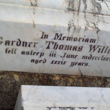 WILLIAMS Gardner Thomas -1877