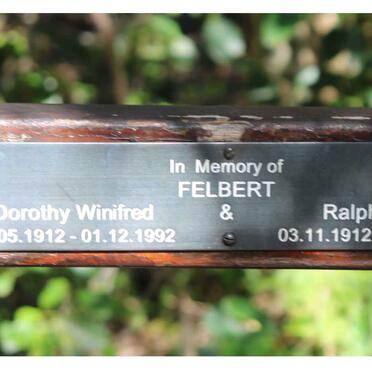 FELBERT Ralph Tibor 1912-1998 & Dorothy Winifred 1912-1992