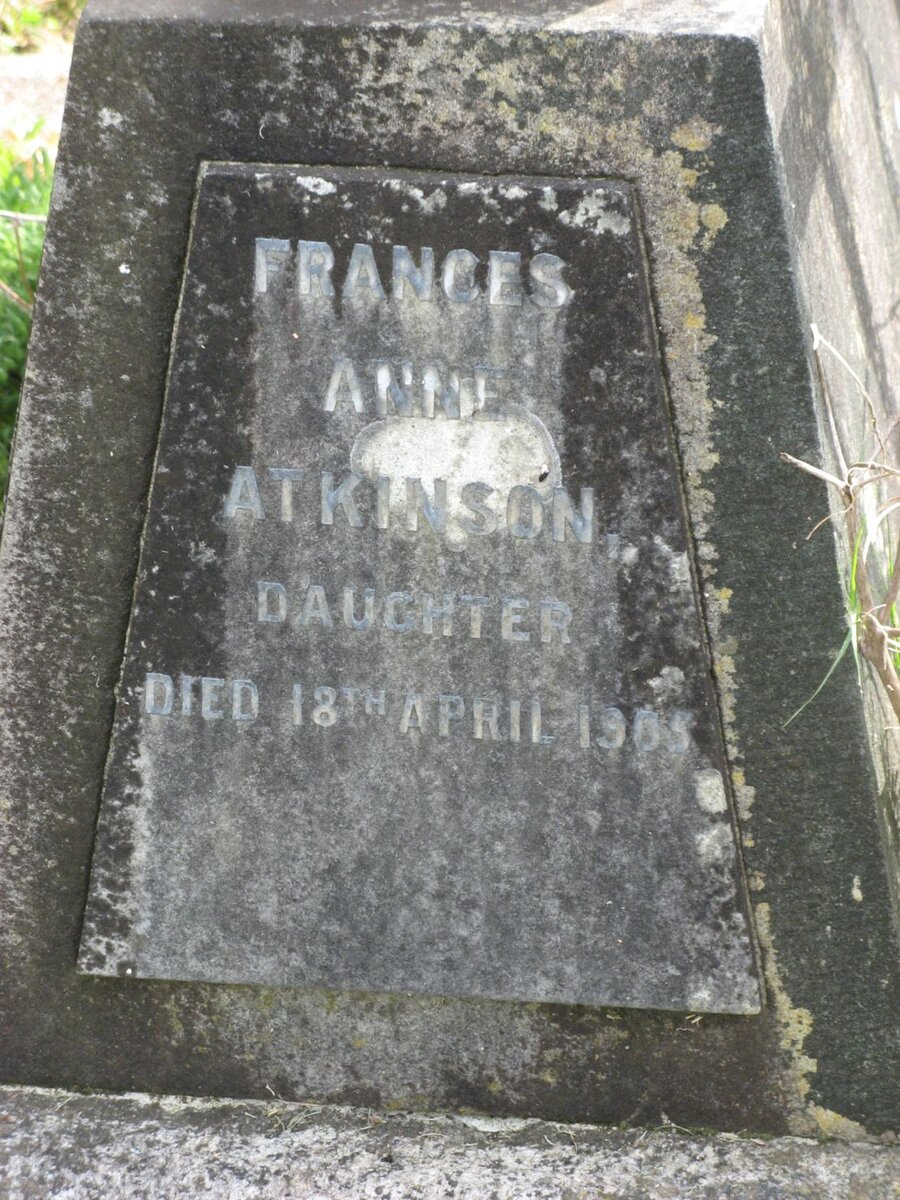 ATKINSON Frances Anne -1905