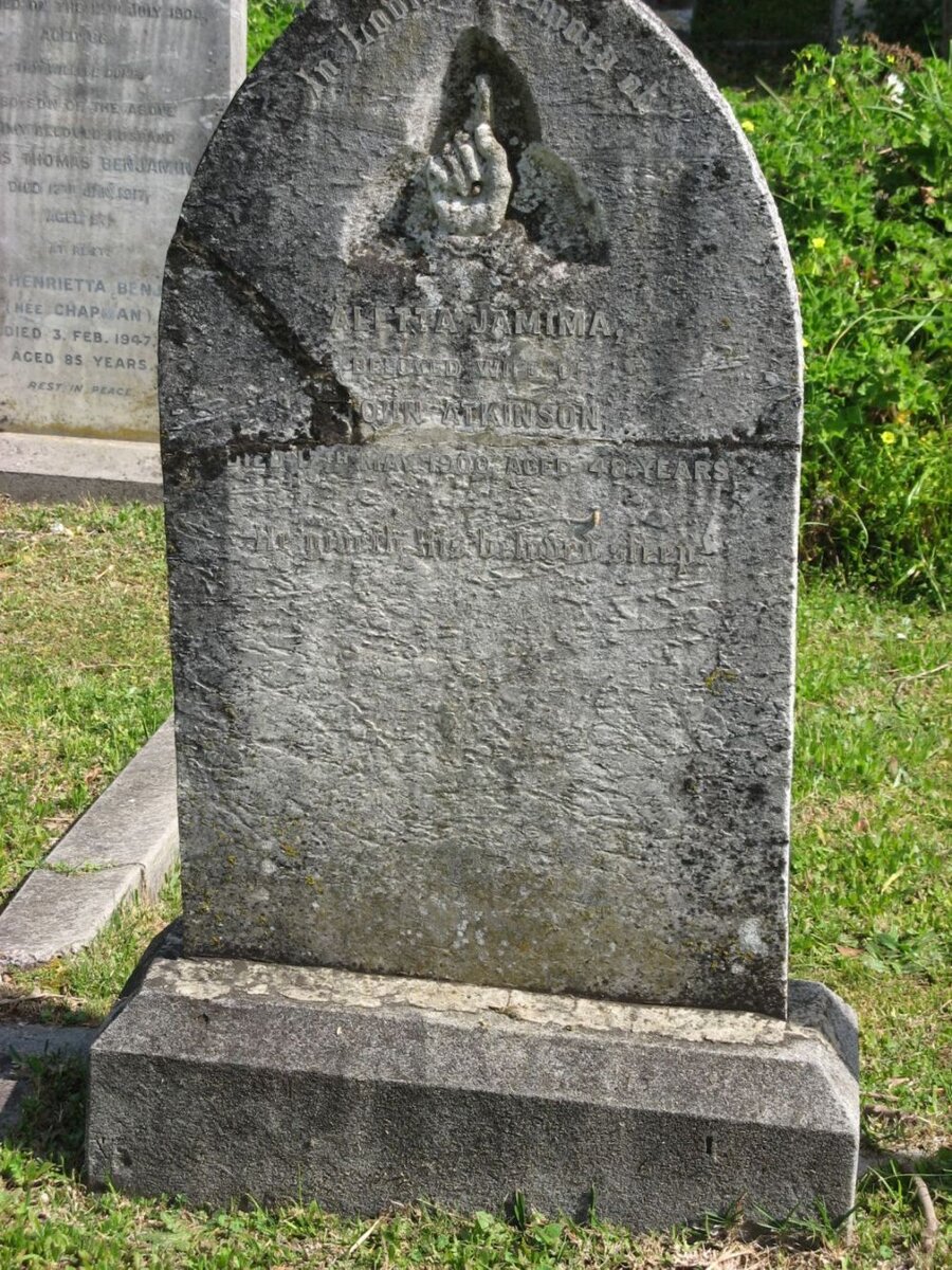 ATKINSON Aletta Jamima -1900