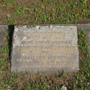 BORAINE John James -1926 &amp; Dorothy -1931