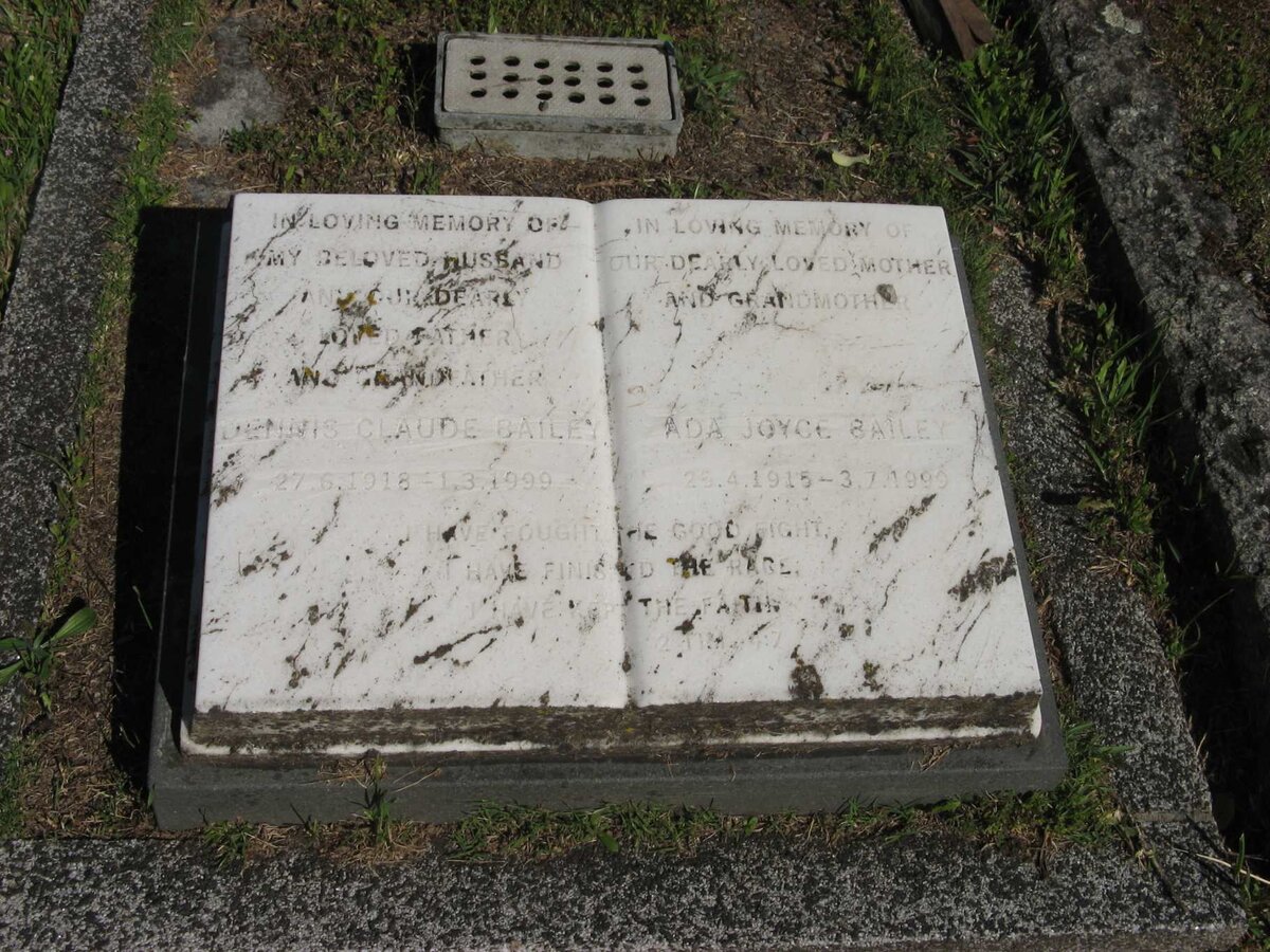 BAILEY Dennis Claude 1918-1999 &amp; Ada Joyce 1915-1999